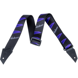 JACKSON Jackson® Strap with Headstock Pattern, Black/Purple