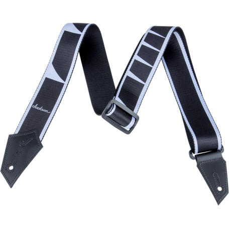 JACKSON Jackson® Strap with Sharkfin Inlay Pattern, Black/White