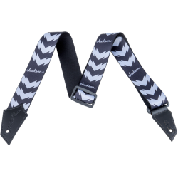 JACKSON Jackson® Strap with Double V Pattern, Black/White