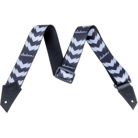 JACKSON Jackson® Strap with Double V Pattern, Black/White