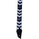 JACKSON Jackson® Strap with Double V Pattern, Black/White
