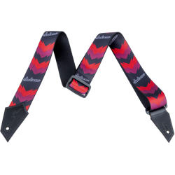 JACKSON Jackson® Strap with Double V Pattern, Black/Red