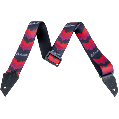 JACKSON Jackson® Strap with Double V Pattern, Black/Red
