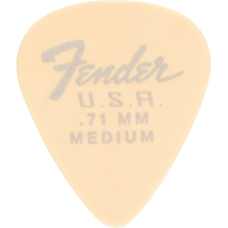 FENDER Dura-Tone 351 Shape, .71, Olympic White, 12-Pack