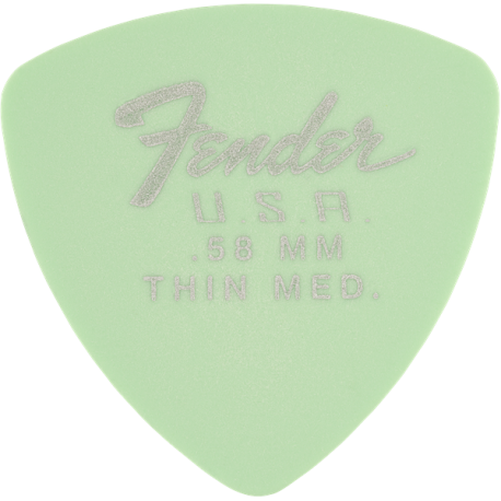 FENDER Dura-Tone 346 Shape, .58, Surf Green, 12-Pack