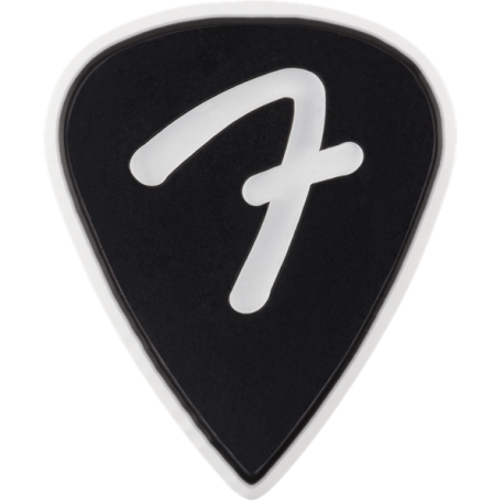 FENDER F Grip 351 Picks, Black, (3)