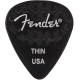 FENDER 351 Shape, Black, Thin (6)