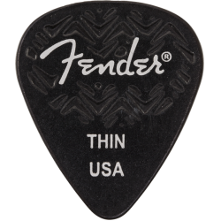 FENDER 351 Shape, Black, Thin (6)