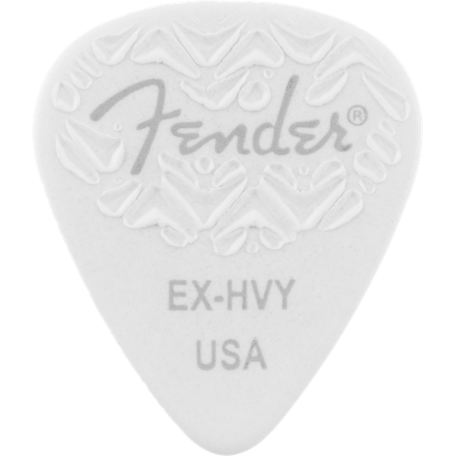 FENDER 351 Shape, White, Extra Heavy (6)