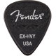 FENDER 351 Shape, Black, Extra Heavy (6)