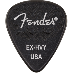 FENDER 351 Shape, Black, Extra Heavy (6)