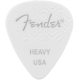 FENDER 351 Shape, White, Heavy (6)