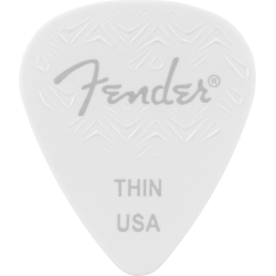 FENDER 351 Shape, White, Thin (6)