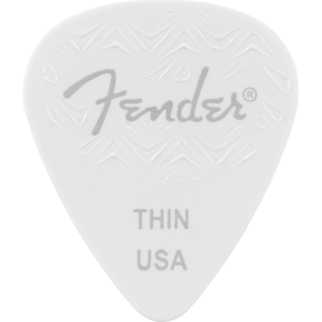 FENDER 351 Shape, White, Thin (6)
