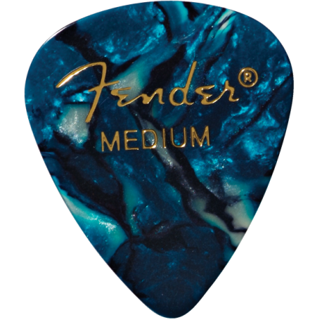 FENDER Premium Celluloid 351 Shape Picks, Medium, Ocean Turquoise, 144-Pack