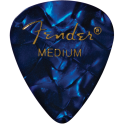 FENDER Premium Celluloid 351 Shape Picks, Medium, Blue Moto, 144-Pack
