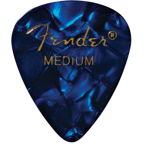 FENDER Premium Celluloid 351 Shape Picks, Medium, Blue Moto, 144-Pack