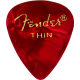 FENDER Premium Celluloid 351 Shape Picks, Thin, Red Moto, 144-Pack