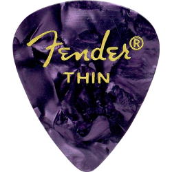FENDER Premium Celluloid 351 Shape Picks, Thin, Purple Moto, 144-Pack