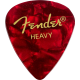 FENDER Premium Celluloid 351 Shape Picks, Heavy, Red Moto, 144-Pack