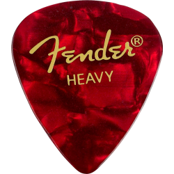 FENDER Premium Celluloid 351 Shape Picks, Heavy, Red Moto, 144-Pack