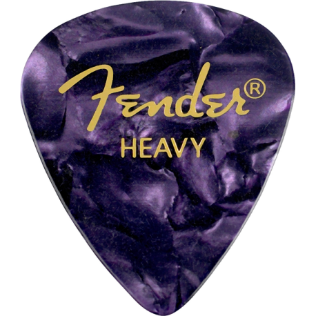 FENDER Premium Celluloid 351 Shape Picks, Heavy, Purple Moto, 144-Pack