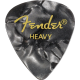 FENDER Premium Celluloid 351 Shape Picks, Heavy, Black Moto, 144-Pack