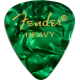 FENDER Premium Celluloid 351 Shape Picks, Heavy, Green Moto, 144-Pack