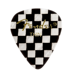 FENDER 351 Shape Premium Picks, Thin, Checker, 144 Count