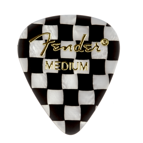 FENDER 351 Shape Premium Picks, Medium, Checker, 144 Count