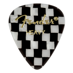 FENDER 351 Shape Premium Picks, Heavy, Checker, 144 Count