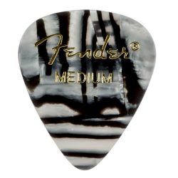 FENDER 351 Shape Premium Picks, Medium, Zebra, 144 Count