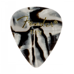 FENDER 351 Shape Premium Picks, Thin, Zebra, 144 Count