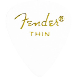 FENDER 351 Shape, White, Thin (144)