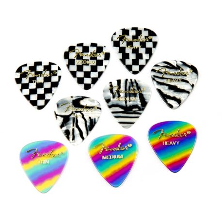 FENDER 351 Shape, Rainbow, Thin (12)
