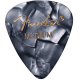 FENDER Premium Celluloid 351 Shape Picks, Medium, Black Moto, 12-Pack