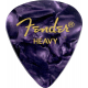 FENDER Premium Celluloid 351 Shape Picks, Heavy, Purple Moto, 12-Pack