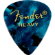 FENDER Premium Celluloid 351 Shape Picks, Heavy, Ocean Turquoise, 12-Pack