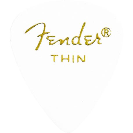 FENDER White, 351 Shape, Thin (12)
