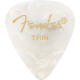 FENDER Premium Celluloid 351 Shape Picks, Thin, White Moto, 12-Pack