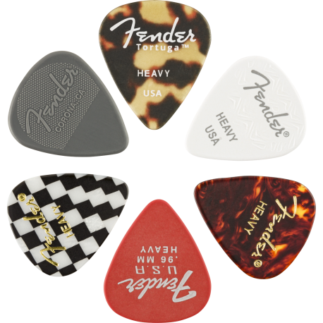 FENDER 351 Shape, Material Medley, Heavy, (6)