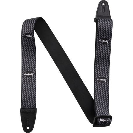 GRETSCH Bigsby® Hounds Tooth Strap, Black, 2"