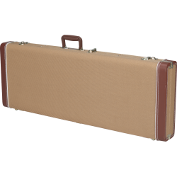 FENDER G&G Deluxe Jazz Bass® Hardshell Case, Tweed with Red Poodle Plush Interior