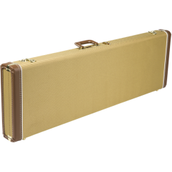 FENDER G&G Deluxe Precision Bass® Hardshell Case, Tweed with Red Poodle Plush Interior