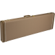 FENDER G&G Deluxe Precision Bass® Hardshell Case, Brown with Gold Plush Interior