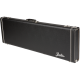 FENDER G&G Deluxe Precision Bass® Hardshell Case, Black with Orange Plush Interior, Fender® Amp Logo