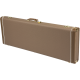 FENDER G&G Deluxe Jaguar®/Jazzmaster®/Toronado®/Jagmaster® Hardshell Case, Brown with Gold Plush Interior