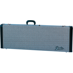 FENDER G&G Deluxe Strat®/Tele® Hardshell Case, Black Tweed with Black Interior