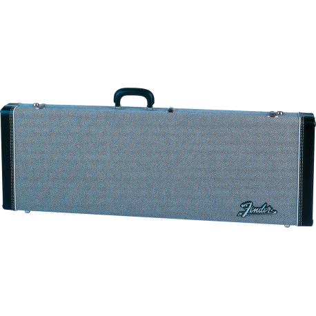 FENDER G&G Deluxe Strat®/Tele® Hardshell Case, Black Tweed with Black Interior