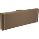 FENDER G&G Deluxe Strat®/Tele® Hardshell Case, Brown with Gold Plush Interior